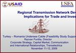 Regional Transmission Network Development: Implications for Trade and Investment