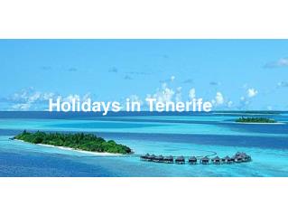 Tenerife holidays