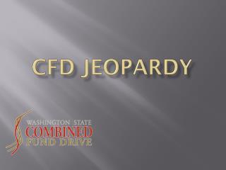 CFD Jeopardy