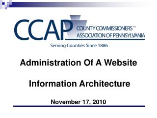 Administration Of A Website Information Architecture