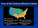 Turn of the Century Womens Roles
