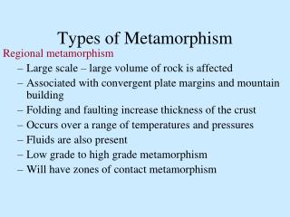 metamorphism types presentation ppt powerpoint