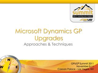 Microsoft Dynamics GP Upgrades