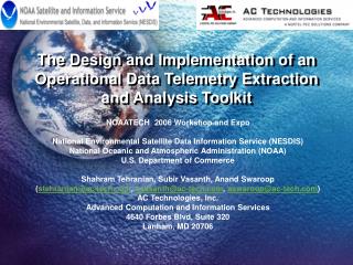 The Design and Implementation of an Operational Data Telemetry Extraction and Analysis Toolkit