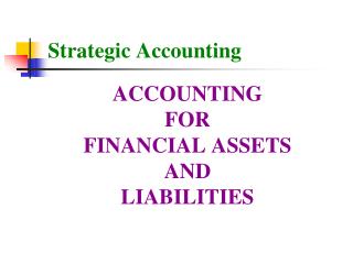 Strategic Accounting