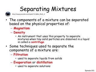 separating mixtures grade 6 powerpoint presentation