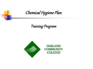 Chemical Hygiene Plan Training Program