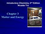 Introductory Chemistry, 2nd Edition Nivaldo Tro