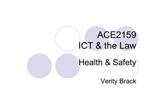 ACE2159 ICT the Law