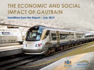 The economic and social impact of gautrain