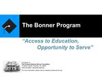 The Bonner Program