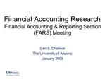 Financial Accounting Research Financial Accounting Reporting Section FARS Meeting