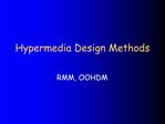 Hypermedia Design Methods
