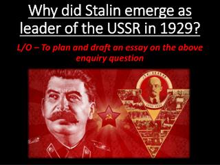 1929 ussr emerge stalin leader did why