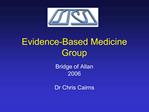 Evidence-Based Medicine Group