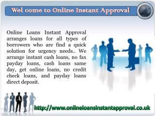 Instant Approval Loans- Online Loans- Loans
