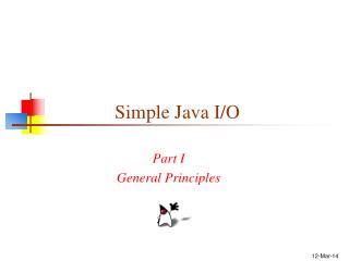 Simple Java I/O