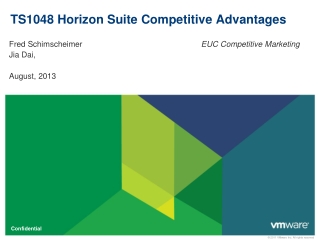 TS1048 Horizon Suite Competitive Advantages