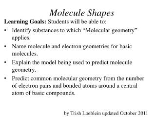 Molecule Shapes