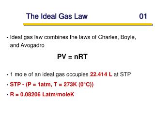 The Ideal Gas Law	01