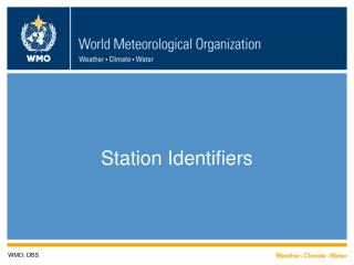Station Identifiers