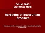 Prithvi 2005 Global Eco Meet