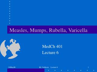 Measles, Mumps, Rubella, Varicella