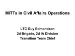 MiTTs in Civil Affairs Operations