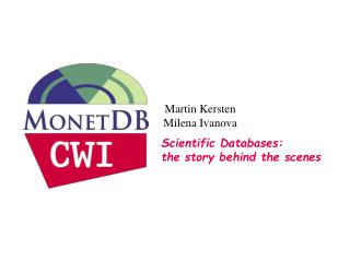 Scientific Databases: the story behind the scenes