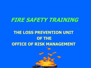 FIRE SAFETY TRAINING