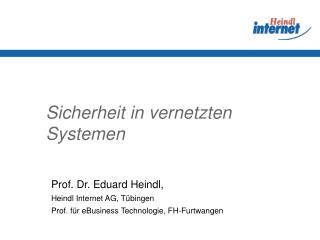 Sicherheit in vernetzten Systemen