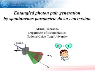 Entangled photon pair generation by spontaneous parametric down conversion Atsushi Yabushita