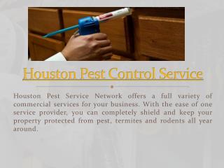 Houston Exterminator Service