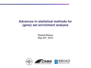 Advances in statistical methods for (gene) set enrichment analysis