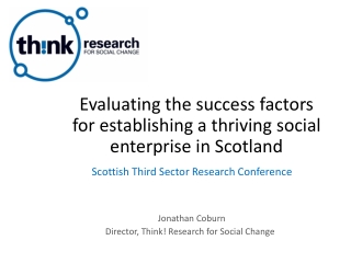 Evaluating the success factors for establishing a thriving social enterprise in Scotland