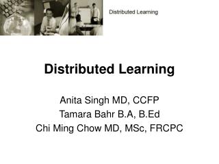 Distributed Learning