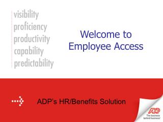 Welcome to Employee Access