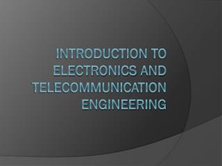 electronics and communication engineering ppt presentation topics