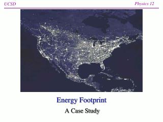 Energy Footprint