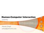 Human-Computer Interaction