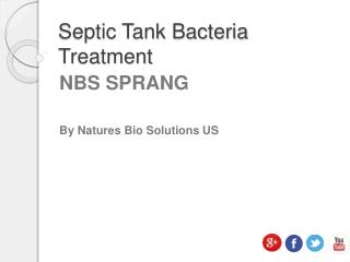 NBS SPRANG to Protect Septic Tanks