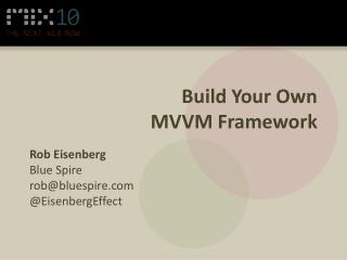Build Your Own MVVM Framework