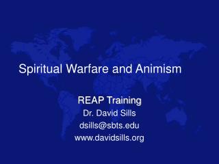 Spiritual Warfare and Animism