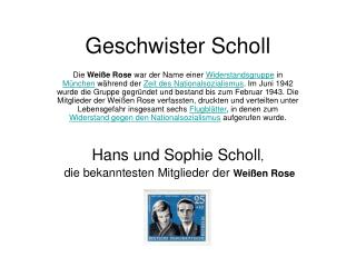 Geschwister Scholl