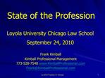 C 2010 Franklyn D. Kimball