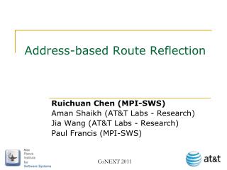 Address-based Route Reflection