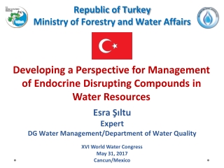 Developing a Perspective for Management of Endocrine Disrupting Compounds in Water Resources