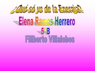 ¿Qué sé yo de la Energía?