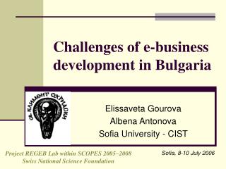 Challenges of e-business development in Bulgaria