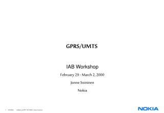 GPRS/UMTS